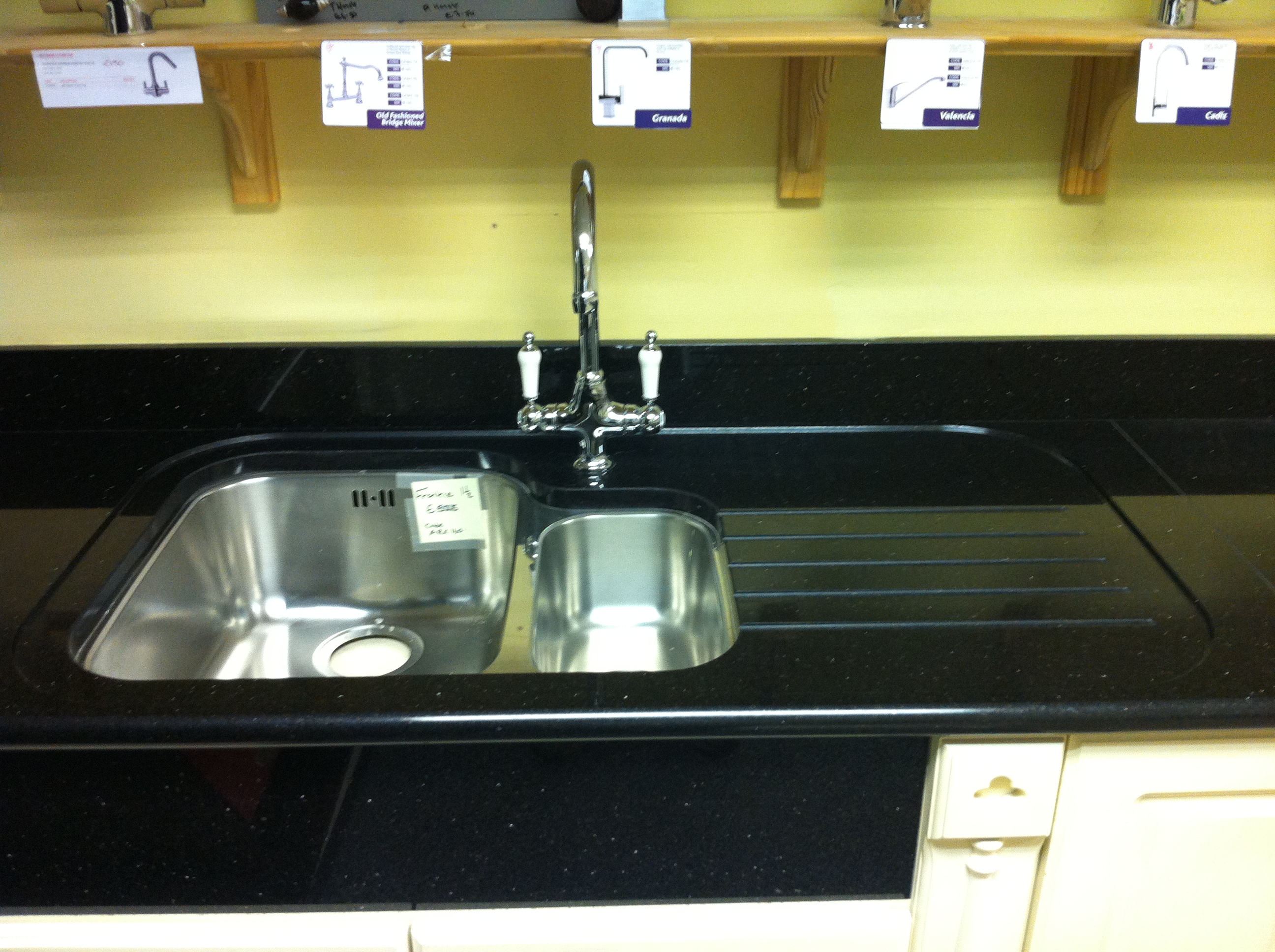 Star Galaxy Worktop with Recess Drainer and Undermounted Sink
